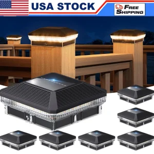 Solar Post Lights - 6/12 Pack
