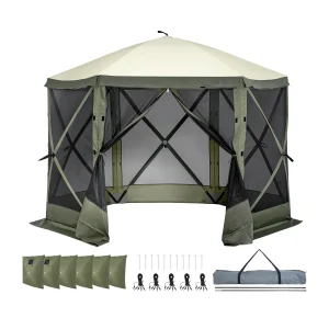 6-Sided Canopy Pop Up Gazebo