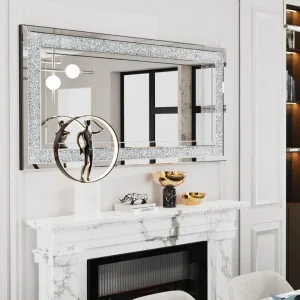 Silver Crystal Rhinestone Mirror